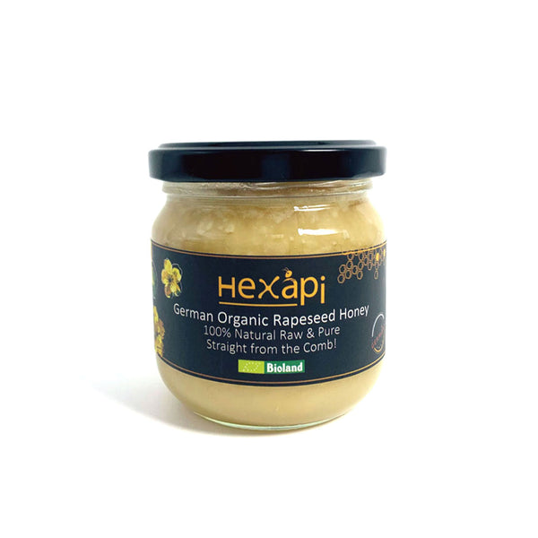 250g Rapeseed Honey (100% Pure, Raw & Organic) fresh from Hexapi Honey in Germany | 新鮮來自德國的250克稀雅蜜油菜花蜂蜜（100%統天然和有機）| 新鲜来自德国的250克稀雅蜜油菜花蜂蜜(100%统天然和有机)